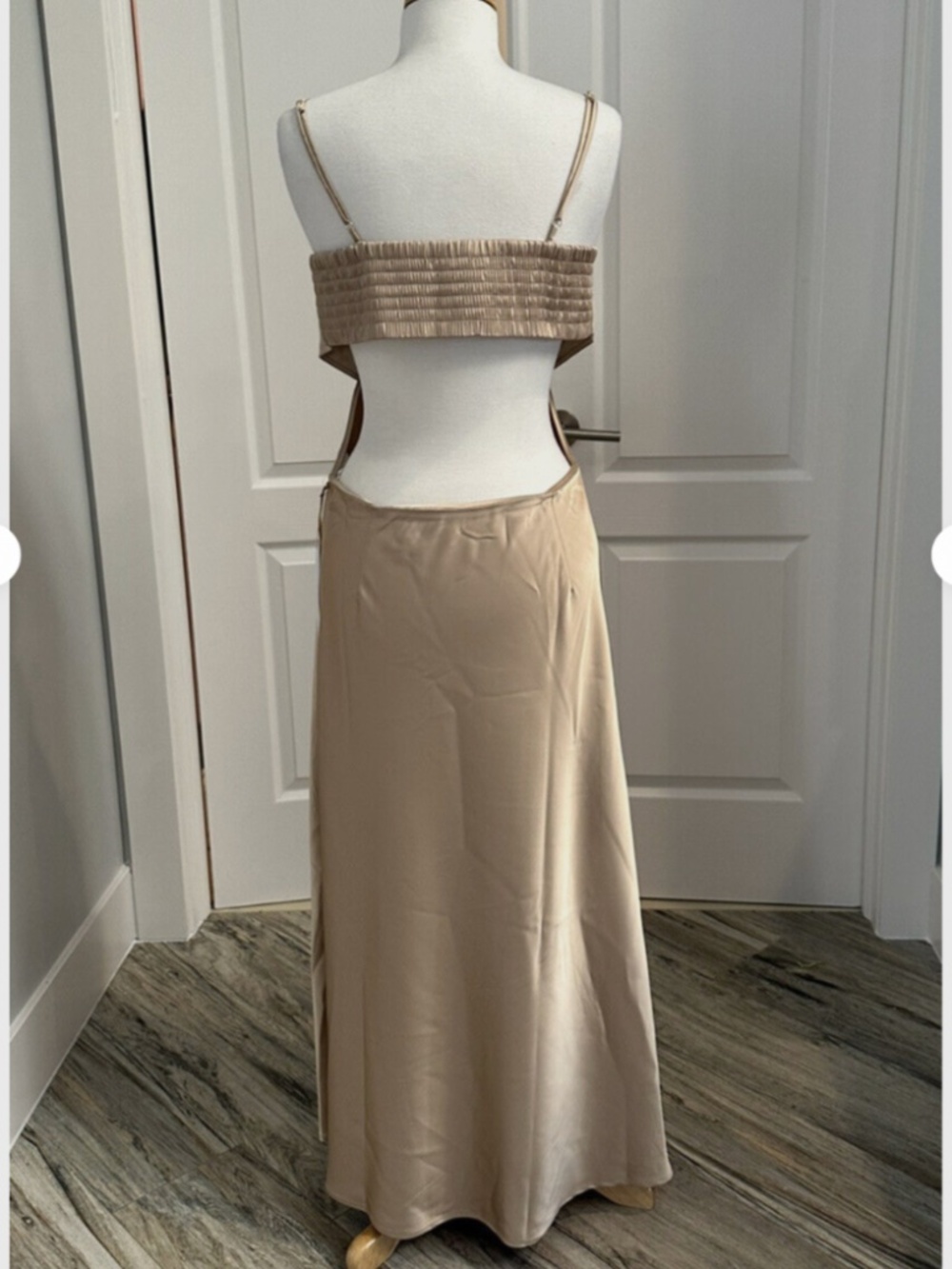 Satin Bralette Cut Out Midi Dress House of Harlow sz Small